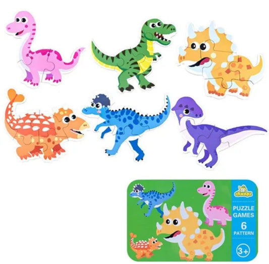 PUZZLE ROMPECABEZAS MONTESSORI 3D DINOSA